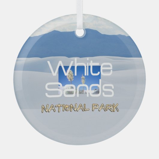 TOP White Sands Ornement en verre (Recto)