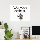 TOP Workout Animal Poster (Thuiskantoor)