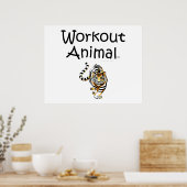 TOP Workout Animal Poster (Keuken)