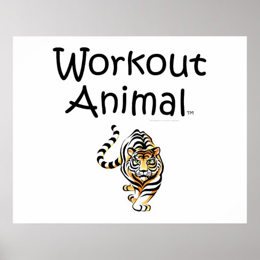 TOP Workout Animal Poster (Voorkant)