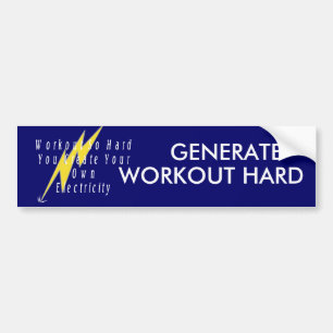 TOP Workout Electricity Bumpersticker