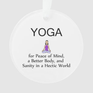 TOP Yoga Slogan Ornament