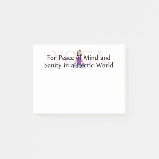 TOP Yoga Slogan Post-it® Notes (Voorkant)