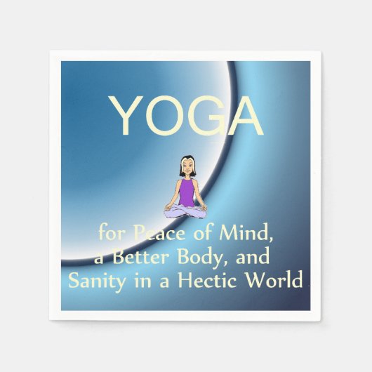 TOP Yoga Slogan Servetten (Voorkant)