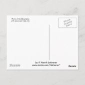 Topa Topa met sneeuw Briefkaart (Achterkant)