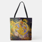 Topaas Kosmische Draak Tote Bag (Voorkant)
