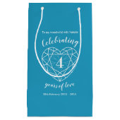 Topaz Anniversaire 4 ans d'amour femme sac cadeau (Devant)