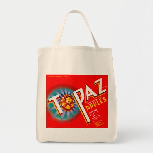 Topaz Apple Label Tote Bag (Voorkant)