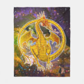 Topaz Cosmic Dragon Fleece Blanket Deken (Voorkant)