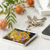 Topaz Cosmic Dragon Sleutelhanger (Zijkant)