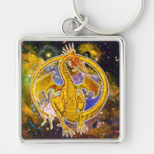 Topaz Cosmic Dragon Sleutelhanger (Voorkant)