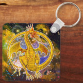 Topaz Cosmic Dragon Sleutelhanger (Achterkant)