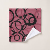 Topaz fumé et cercles noirs (Gant de toilette)