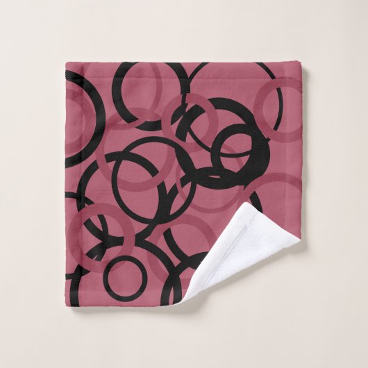 Topaz fumé et cercles noirs (Gant de toilette)