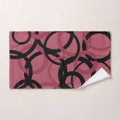 Topaz fumé et cercles noirs (Serviette à main)