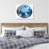 Topaz gem canvas afdruk (Insitu (Slaapkamer))