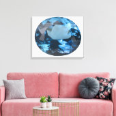Topaz gem canvas afdruk (Insitu (Woonkamer))