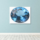 Topaz gem canvas afdruk (Insitu (Houten vloer))
