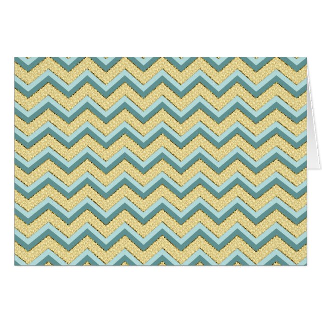 Topaz Glitter Chevron Pattern (Voorkant Horizontaal)