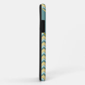 Topaz Glitter Chevron Pattern Case-Mate iPhone Case (Achterkant/rechts)