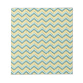 Topaz Glitter Chevron Pattern Notitieblok (Voorkant)