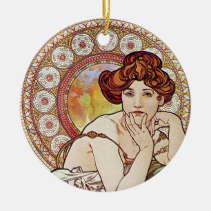 Topaz Goddess Keramisch Ornament