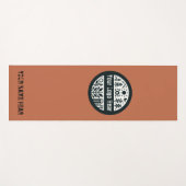 Topaz kleur: Gepersonaliseerde rust Yoga Mat (Voorkant (horizontaal))