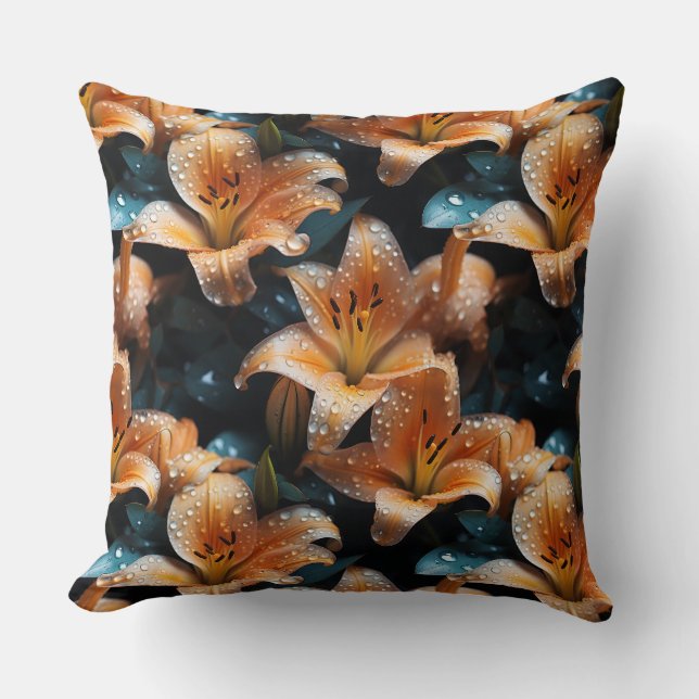 Topaz Lillies Kussen (Voorkant)
