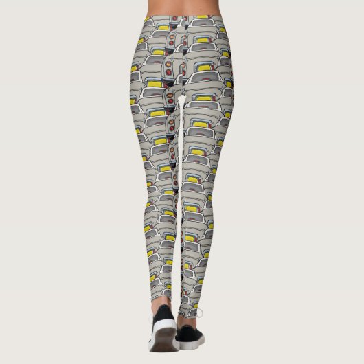 Topaz Mist Figaro Car Pattern Figarations Leggings (Achterkant)
