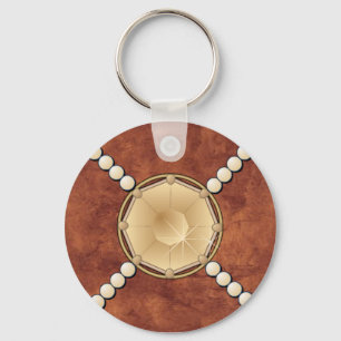 TOPAZ & Parels AANGEPASTE SLEUTELRING Sleutelhanger