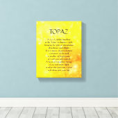 Topaz pierre de naissance - Novembre poème toile d (Insitu (Plancher de Bois))