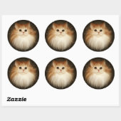 Topaz-Stickers Ronde Sticker (Vel)