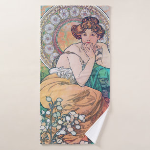 Topaz (vier juwelen), Alphonse Mucha Badhanddoek