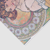 Topaz (vier juwelen), Alphonse Mucha Tissuepapier (Detail)