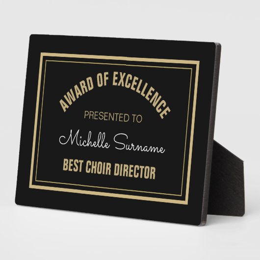 Topcadeau! Best Choir Director plaque Fotoplaat (Zijkant)