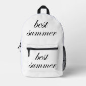 TOPDesign Initiaal canvas strandtas monogram GI Bedrukte Rugzak (Voorkant)