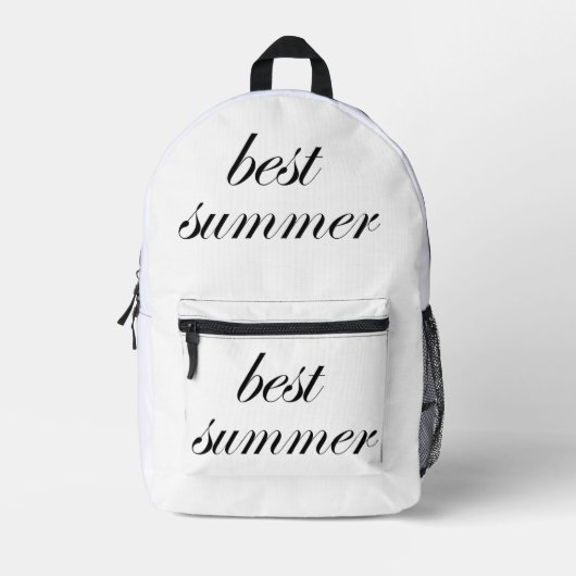 TOPDesign Initiaal canvas strandtas monogram GI Bedrukte Rugzak (Voorkant)