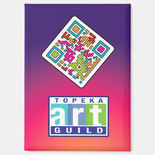 Topeka Art Guild & QR Code Magneet
