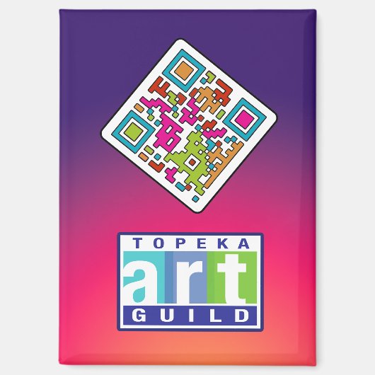 Topeka Art Guild & QR Code Magneet (Voorkant)
