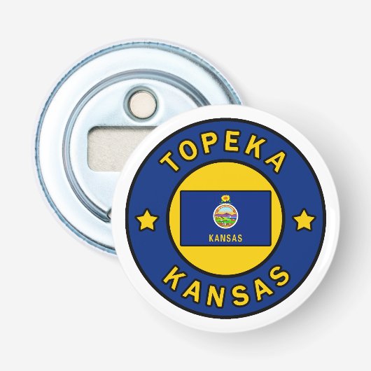 Topeka Kansas Button Flesopener (Voorkant)