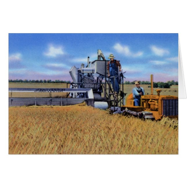 Topeka Kansas Harvesting Wheat (Voorkant Horizontaal)