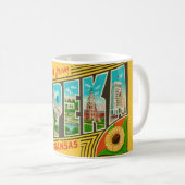 Topeka Kansas Rétro Salutation Mug (Devant droit)