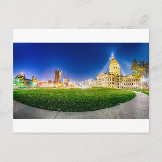 Topeka Kansas skyline Briefkaart (Voorkant)