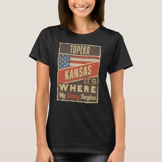 Topeka Kansas T-shirt (Voorkant)