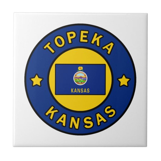 Topeka Kansas Tegeltje (Voorkant)