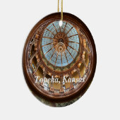 Topeka State Capitol Dome Keramisch Ornament (Rechts)