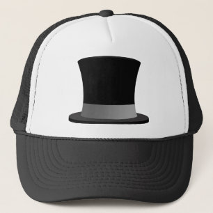 Tophat Trucker Hat - Tuxedo-Casual stijl! Pet