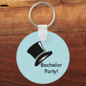 Tophoed op blauw sleutelhanger (Voorkant)