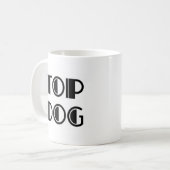 tophond koffiemok (Voorkant links)