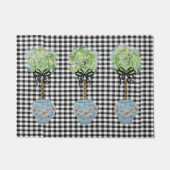 Topiacés Bleu et Blanc Gingembre Jar Porte tapis (Devant)